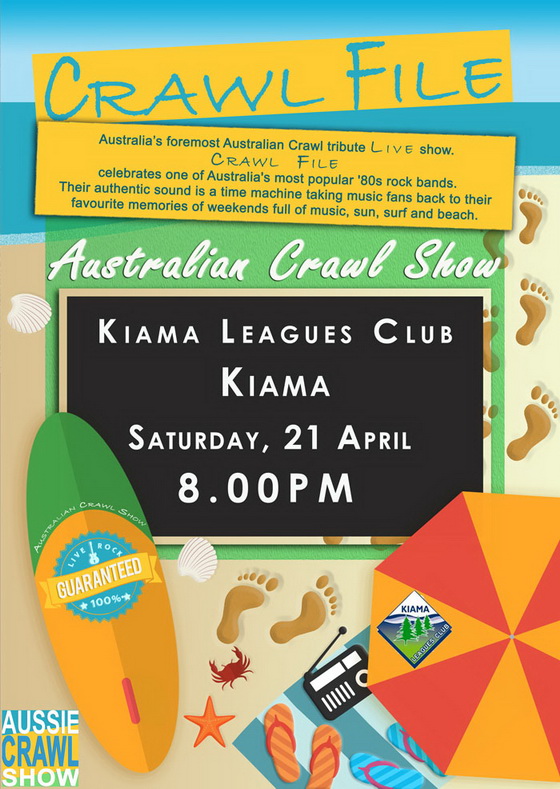 aussie crawl show kiama leagues club kiama