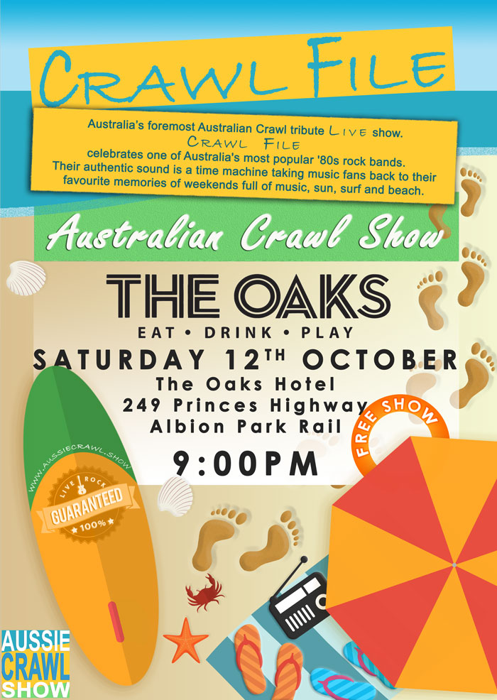 Aussie Crawl Show @ The Oaks Hotel Albion Park Rail