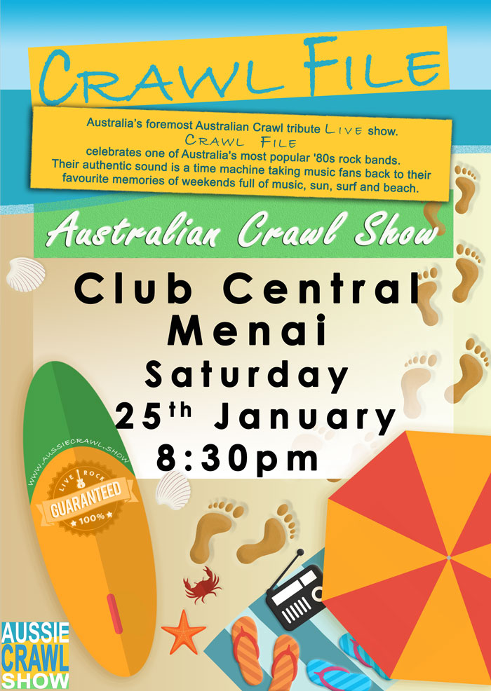 CLUB CENTRAL MENAI Saturday, 25 Jan 2020 8.30pm
